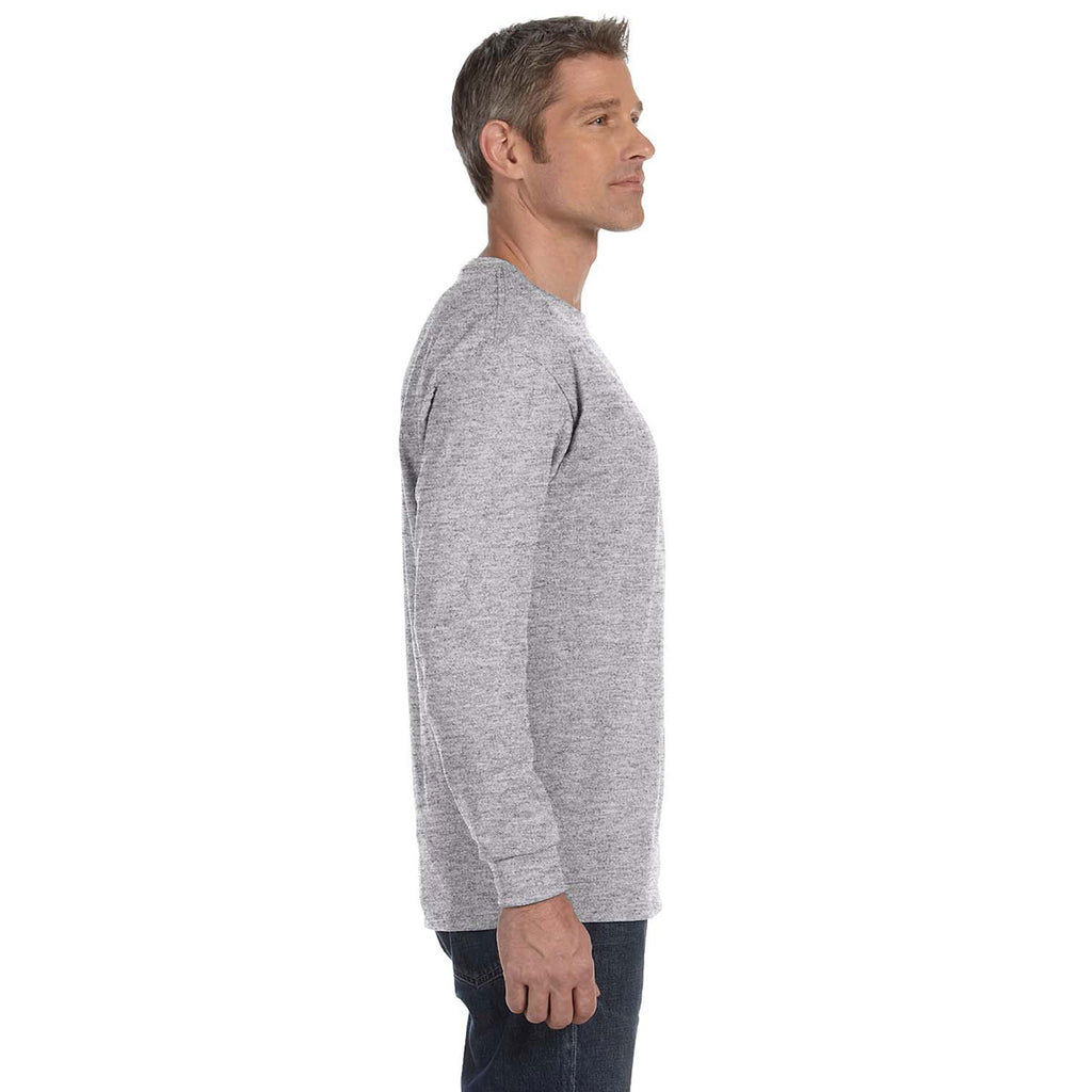 Gildan Men's Sport Grey 5.3 oz. Long Sleeve T-Shirt