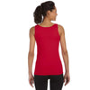 Gildan Women's Cherry Red Softstyle 4.5 oz. Fitted Tank