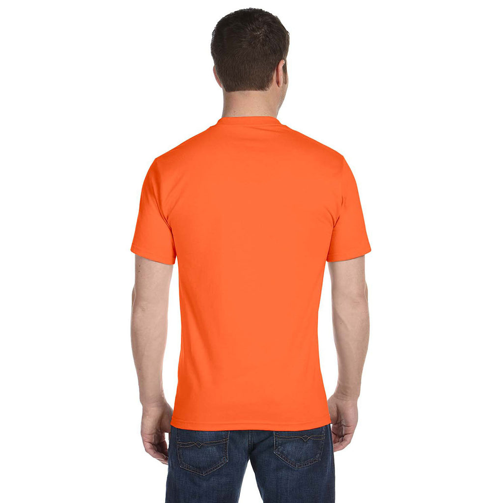 Gildan Unisex Orange 5.5 oz. 50/50 T-Shirt