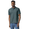 Gildan Men's Dark Heather 6 oz. 50/50 Jersey Polo