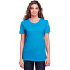 Fruit of the Loom Women's Pacific Blue ICONIC T-Shirt