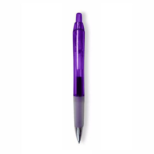 BIC Clear Purple Intensity Clic Gel Pen with Black Ink