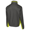 Port Authority Men's Battleship Grey/ Charge Green Core Colorblock Wind Jacket