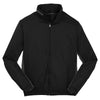 Port Authority Men's Black/Battleship Grey Core Colorblock Wind Jacket