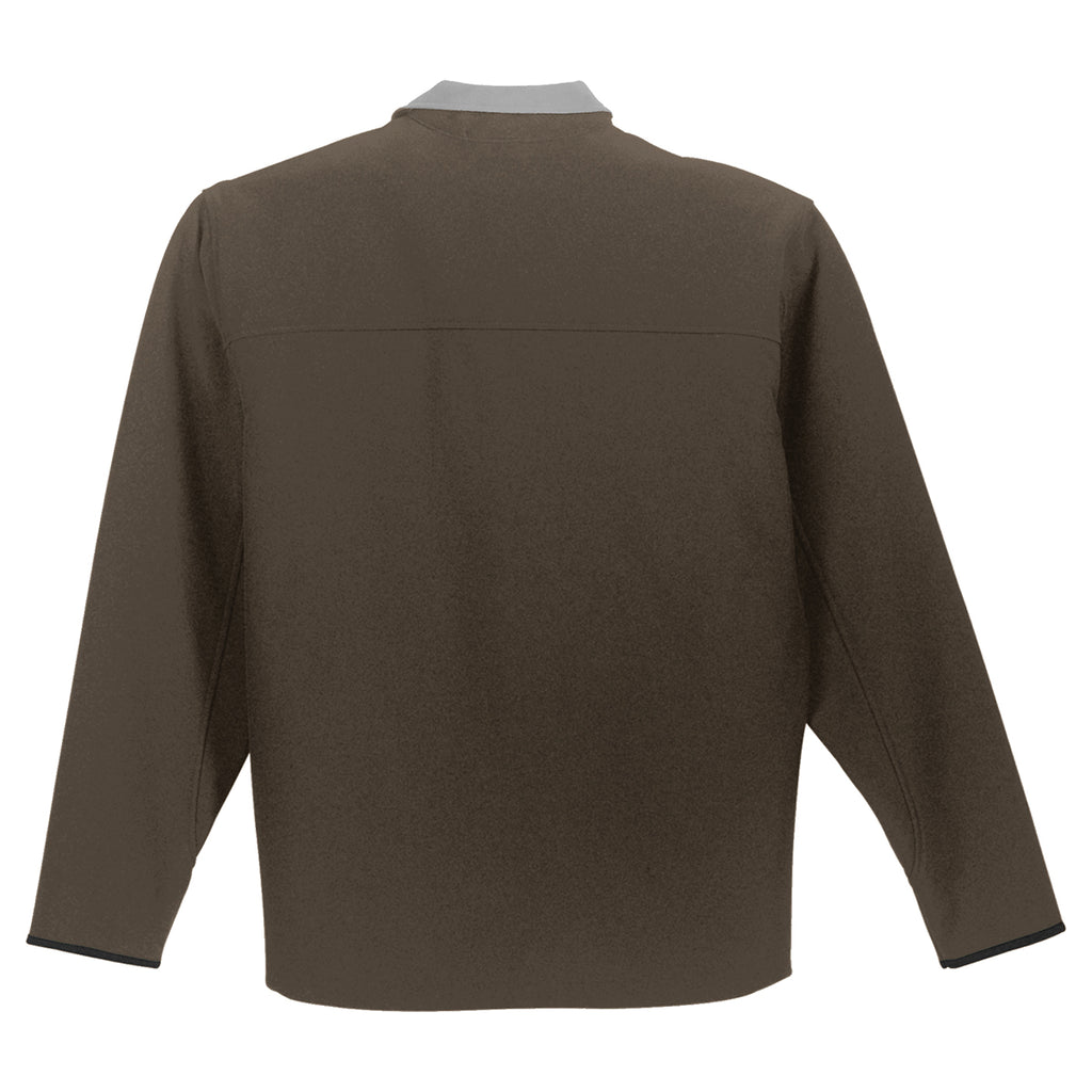 Port Authority Men's Brown/Chrome Glacier Softshell Jacket