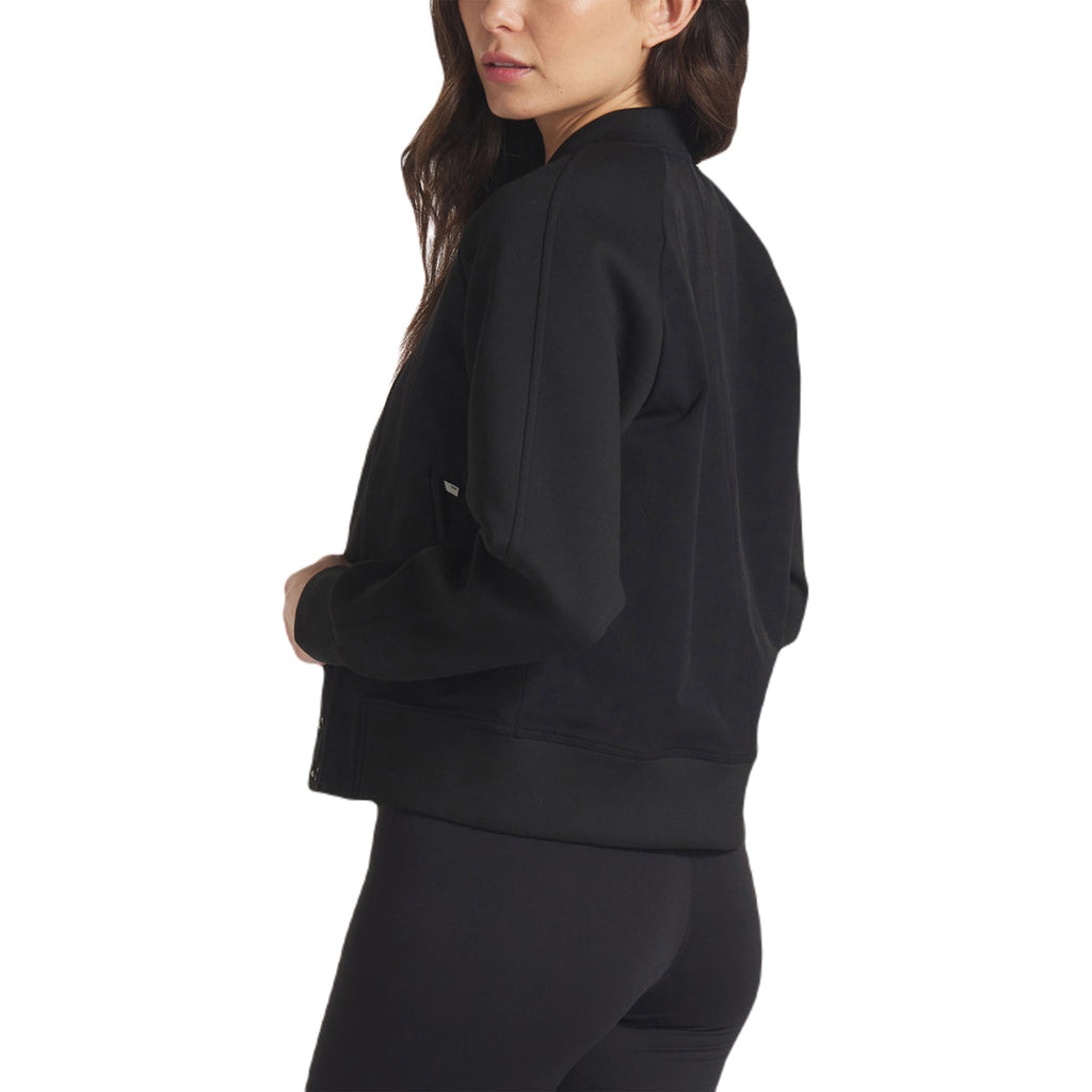 UNRL Women's Black Jetset Bomber Jacket