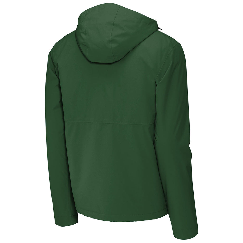 Sport-Tek Men's Forest Green Waterproof Insulated Jacket