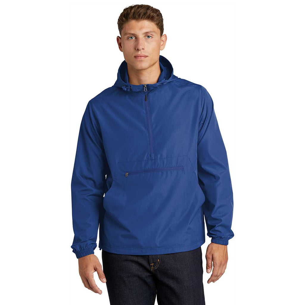 Sport-Tek Men's True Royal Packable Anorak