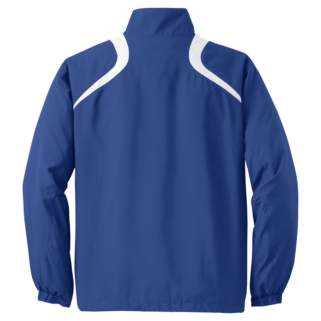 Sport-Tek Men's True Royal/White 1/2-Zip Wind Shirt