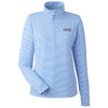 Vineyard Vines Women's Brekr Blue Microstripe Sankaty Half-Zip Pullover