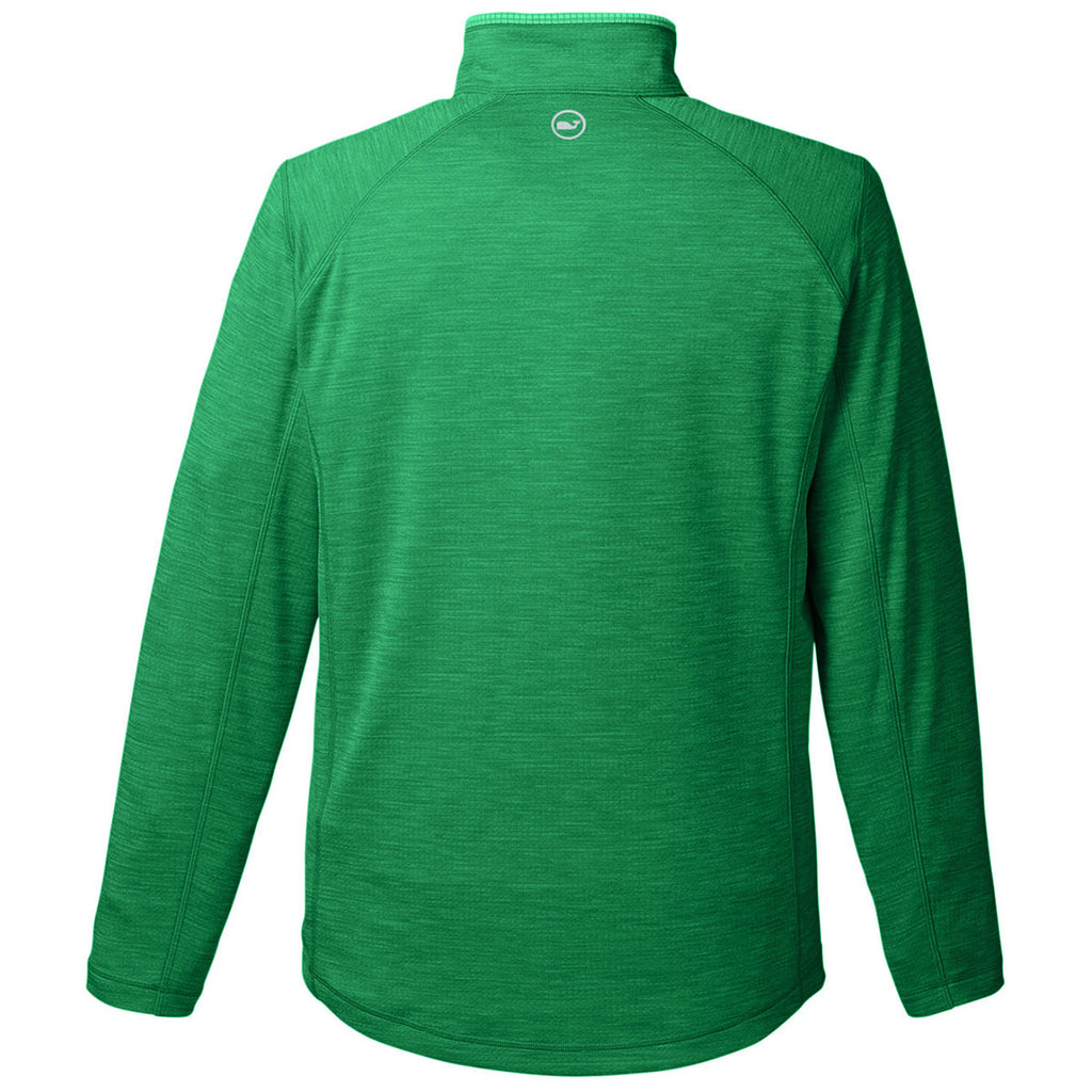 Vineyard Vines Men's Collegiate Green Sankaty Quarter-Zip Pullover