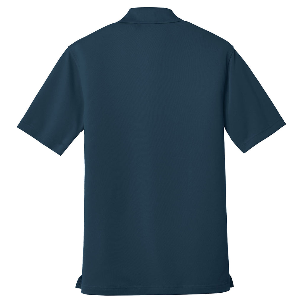 Port Authority Men's River Blue Navy Dry Zone UV Micro-Mesh Pocket Polo