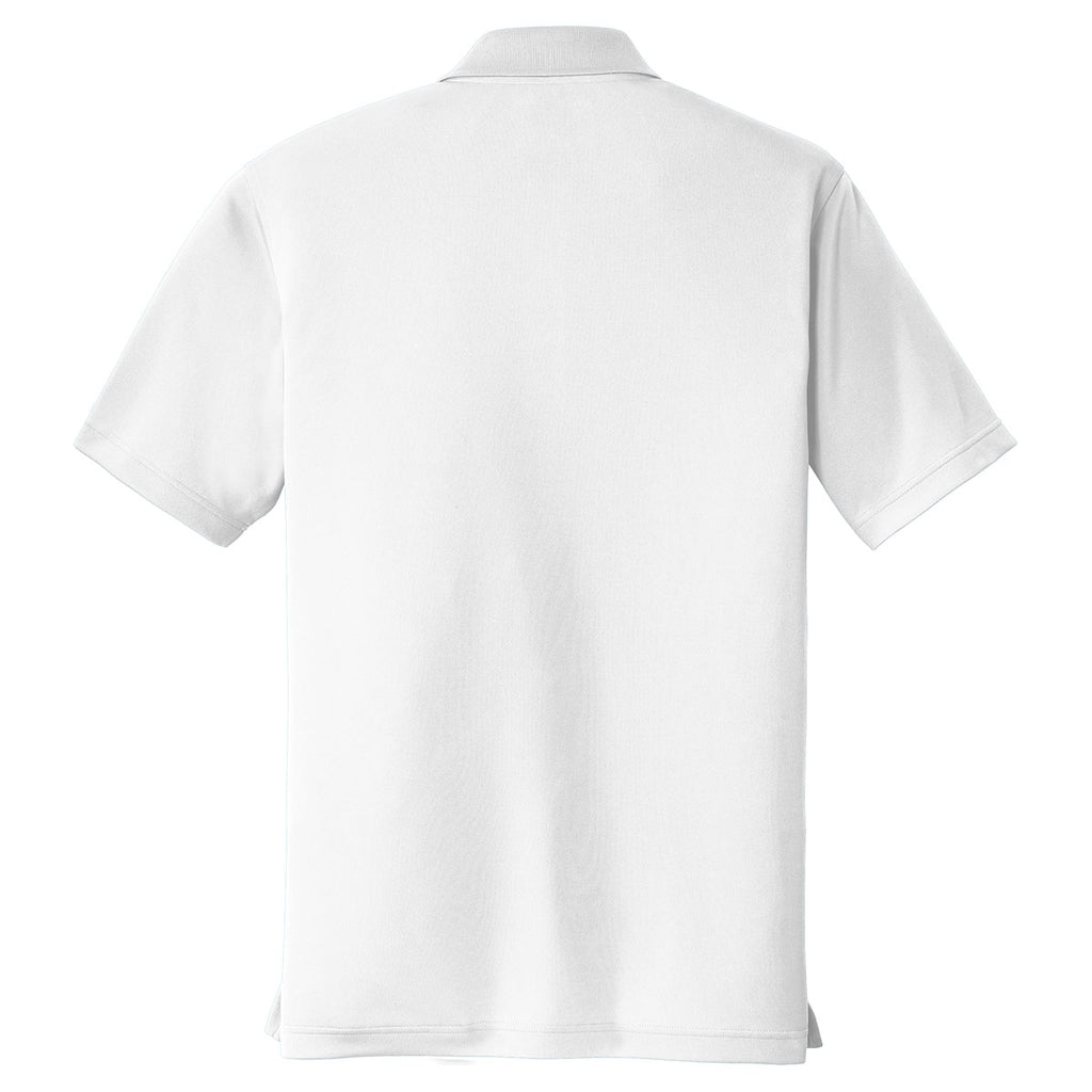 Port Authority Men's White Dry Zone UV Micro-Mesh Polo