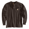 Carhartt Men's Tall Dark Brown Workwear Pocket L/S Henley