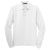 Port Authority Men's White Long Sleeve Silk Touch Polo