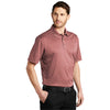 Port Authority Men's Garnet Heather Heathered Silk Touch Performance Polo