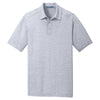 Port Authority Men's Light Grey Digi Heather Performance Polo