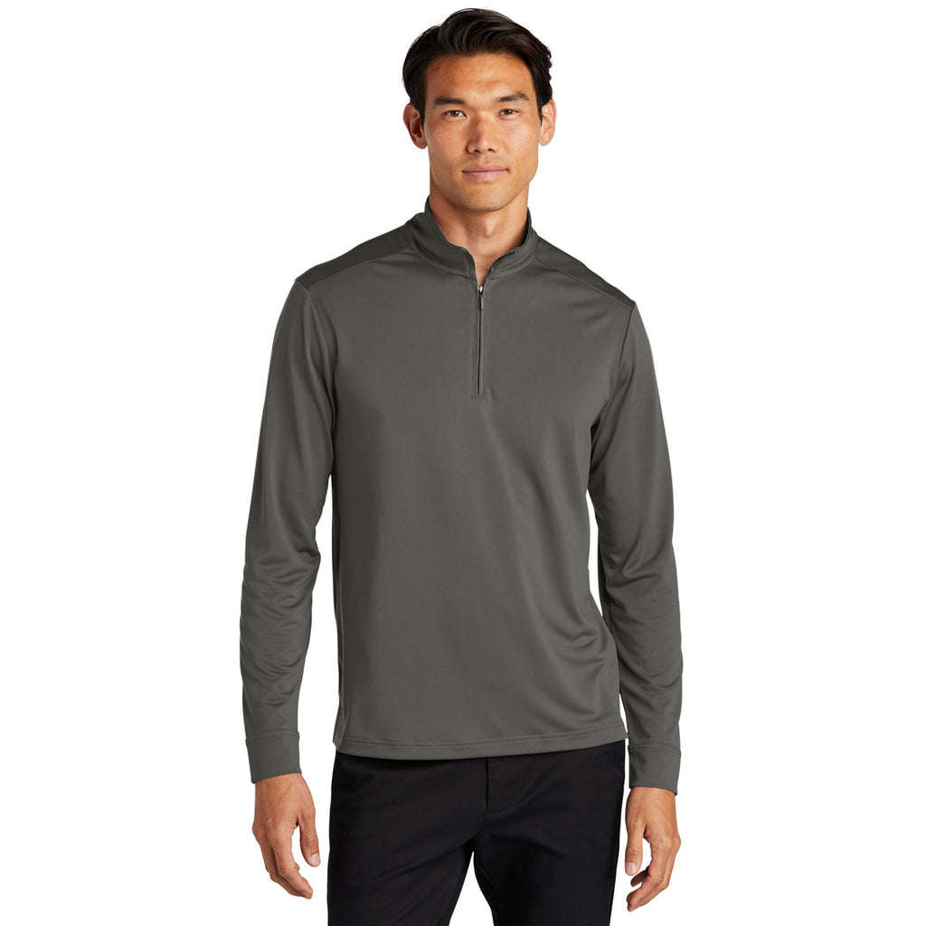 Port Authority Men's Grey Steel C-Free Snag Proff 1/4 Zip