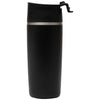 Perka Black Macchiato 12 oz. Double Wall Coffee/Tea Press Mug