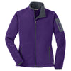 Port Authority Women's Bright Purple/Battleship Grey Enhanced Value Fleece Full-Zip Jacket