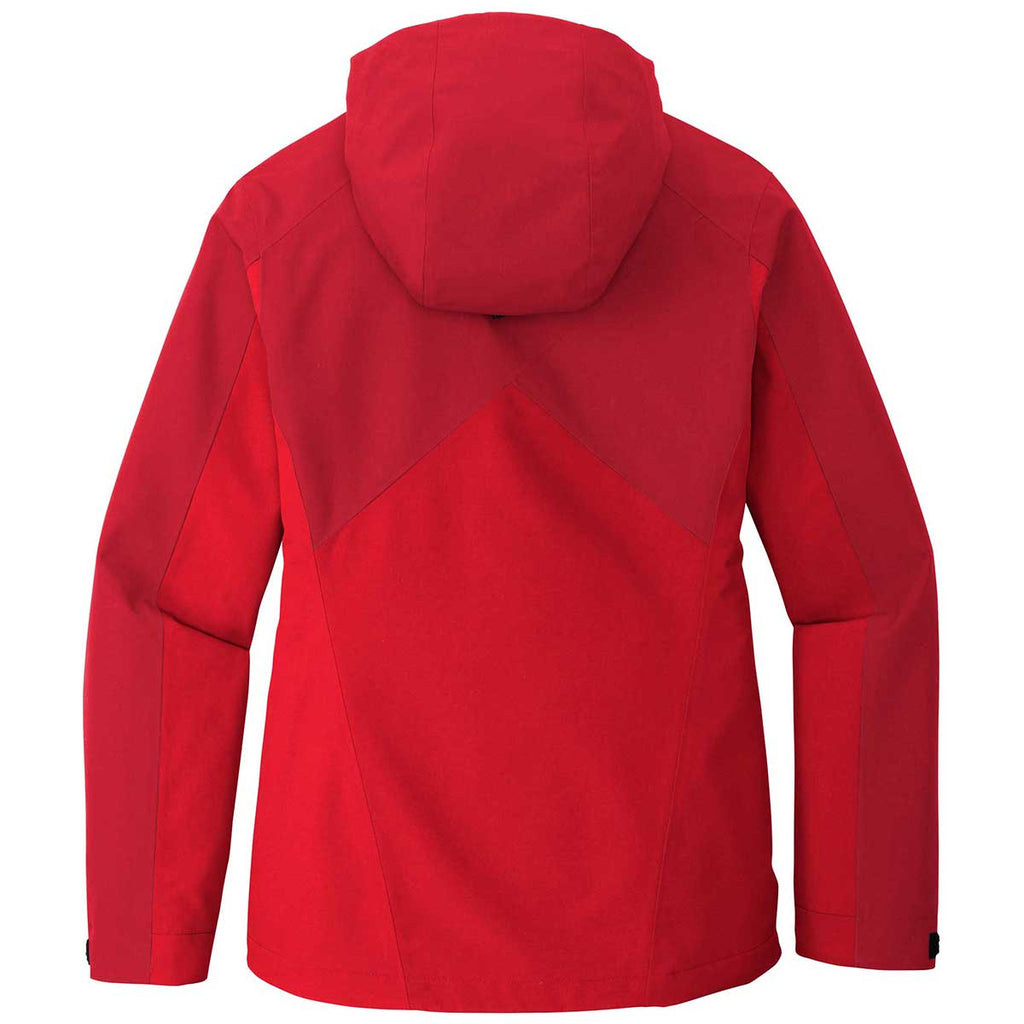 Port Authority Women's Sangria/True Red Tech Rain Jacket