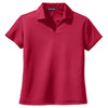 Sport-Tek Women's Red Dri-Mesh V-Neck Polo