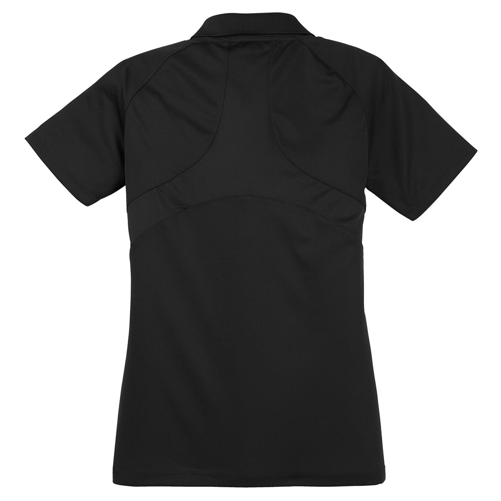 Sport-Tek Women's Black Dri-Mesh Pro Polo