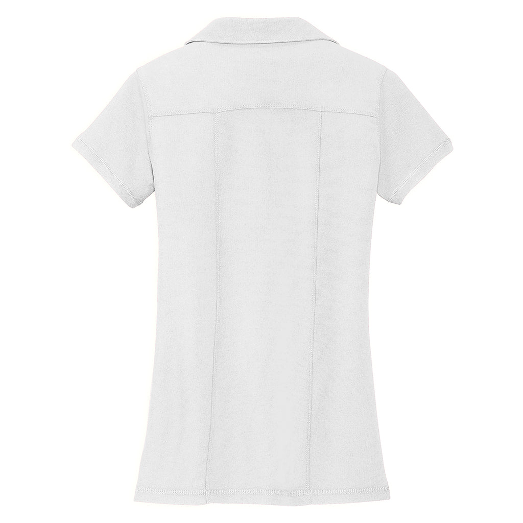 Port Authority Women's White Modern Stain Resistant Polo