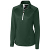 Cutter & Buck Women's Hunter Green Jackson Half Zip Overknit