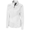 Cutter & Buck Women's White Jackson Half Zip Overknit