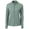 Cutter & Buck Women's Hunter Heather Adapt Eco Knit Heather Recycled Full Zip