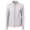 Cutter & Buck Women's Polished Heather Adapt Eco Knit Heather Recycled Full Zip