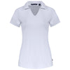 Cutter & Buck Women's White Daybreak Eco Recycled V-neck Polo