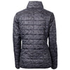 Cutter & Buck Women's Black Rainier Primaloft Eco Insulated Full Zip Printed Puffer Jacket