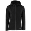 Cutter & Buck Women's Black Evoke Eco Softshell Recycled Full Zip Jacket