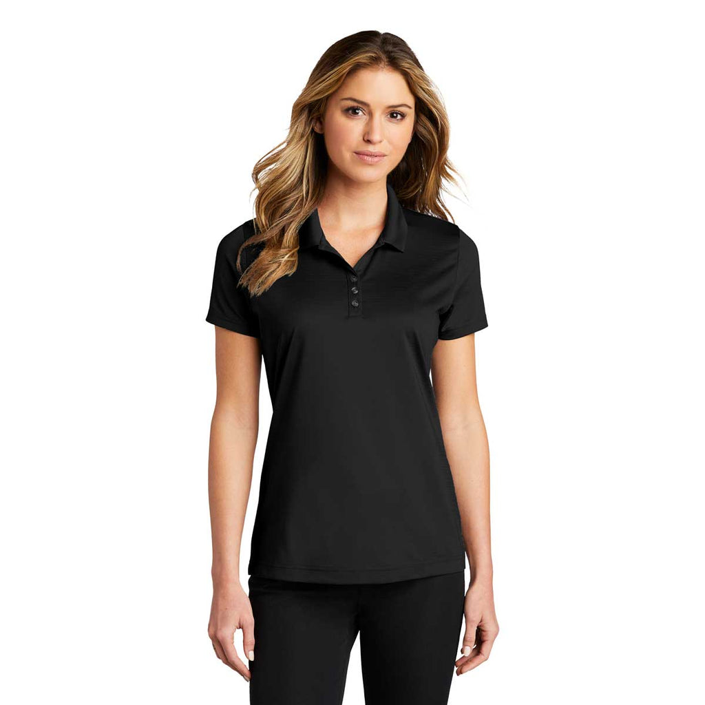 Port Authority Women's Deep Black Eclipse Stretch Polo