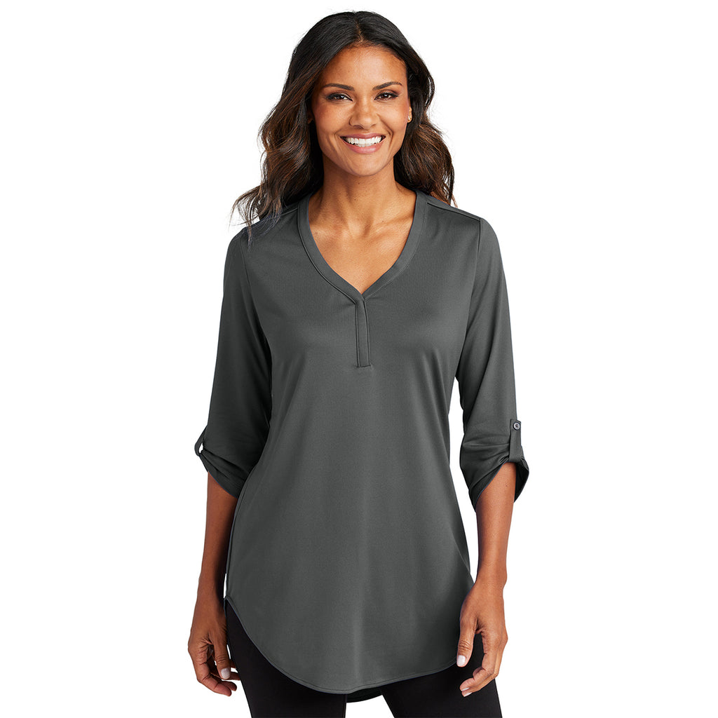 Port Authority Women's Graphite City Stretch 3/4-Sleeve Tunic