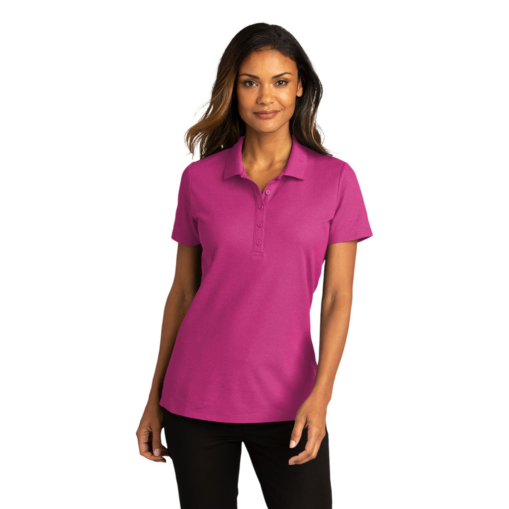 Port Authority Women's Wild Berry SuperPro React Polo