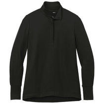 Port Authority Women's Deep Black Fairway Stretch Quarter Zip