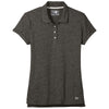 New Era Women's Black Twist Slub Polo