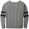 New Era Women's Shadow Grey Heather Tri-Blend Fleece Varsity Crew