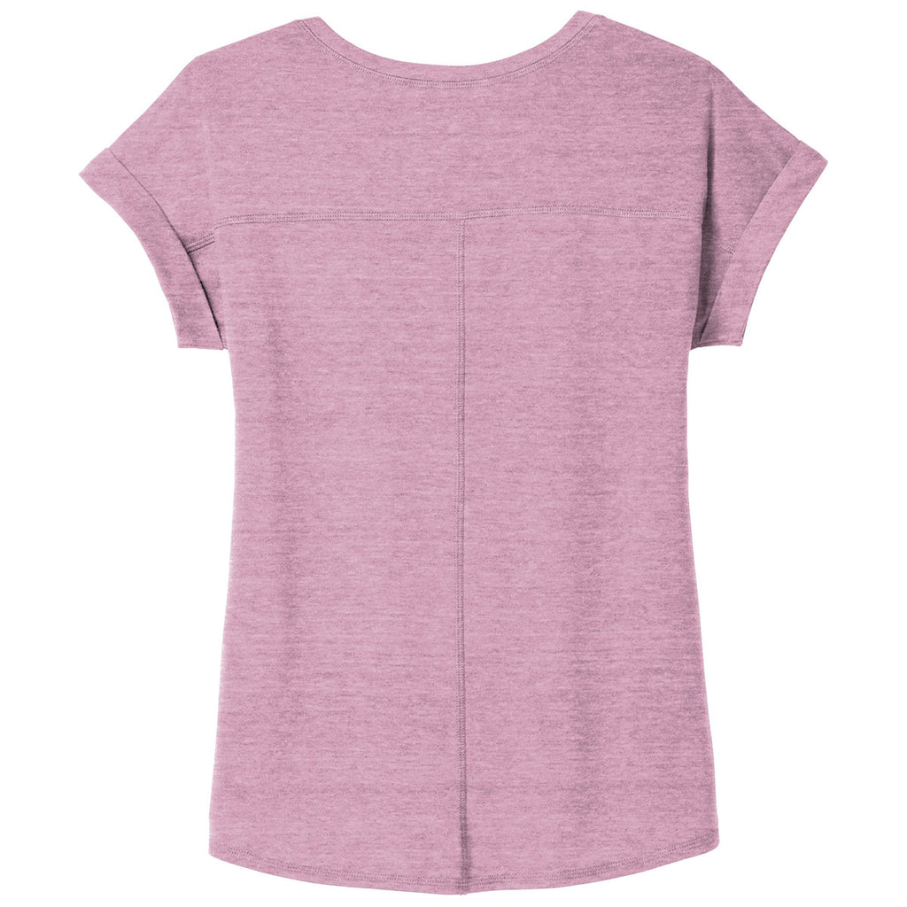 OGIO Women's Lilac Heather Luuma Cuffed Short Sleeve