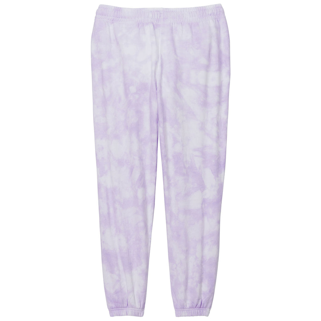 Port & Company Women's Amethyst Beach Wash Cloud Tie-Dye Sweatpant