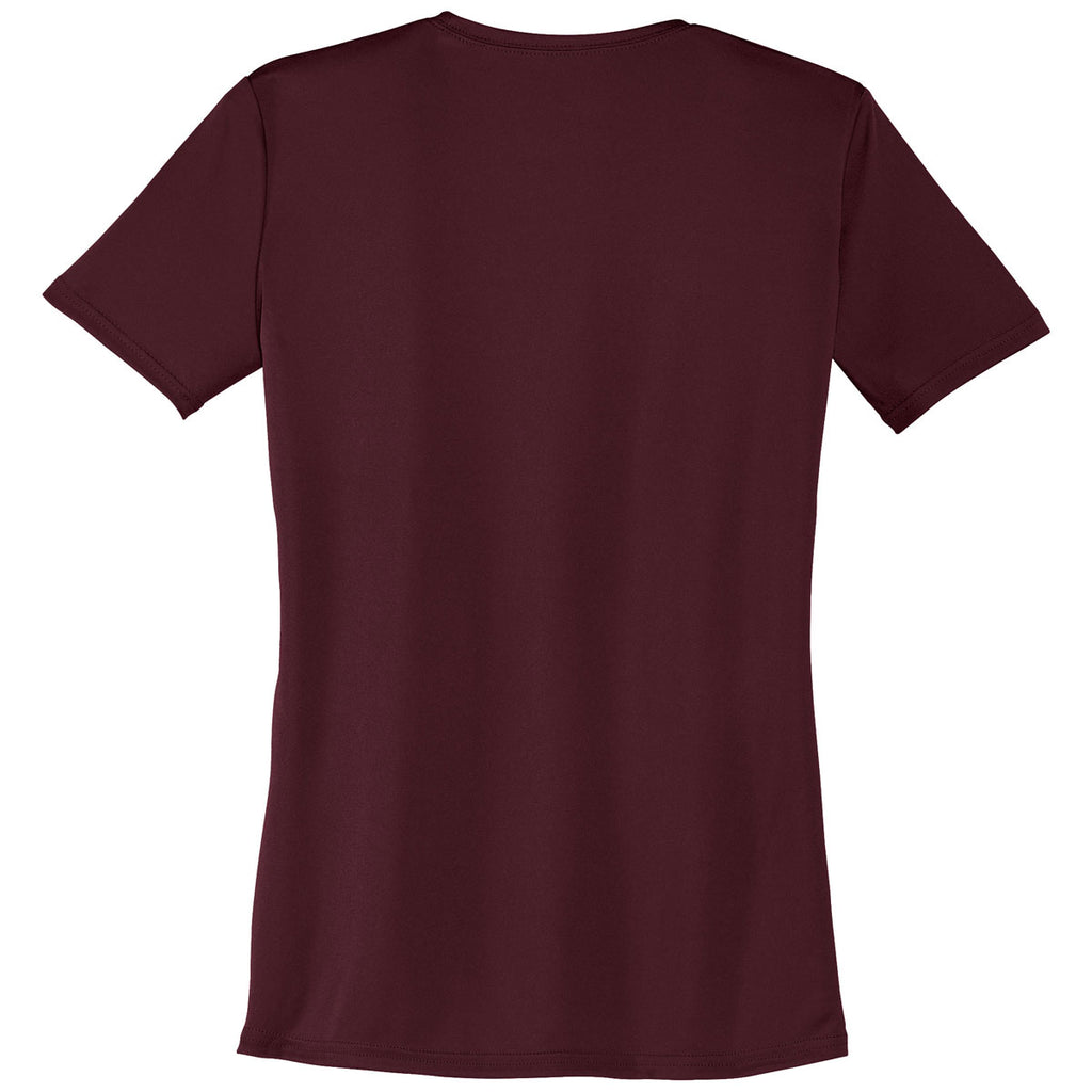 Port & Company Women's Athletic Maroon Performance Tee