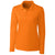 Clique Women's Hi-Vis Orange Long Sleeve Spin Pique Polo