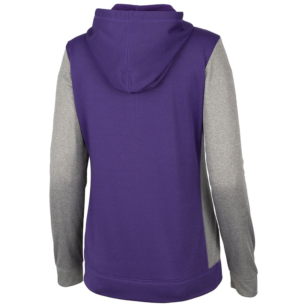 Clique Women's College Purple Helsa Sport Colorblock Pullover