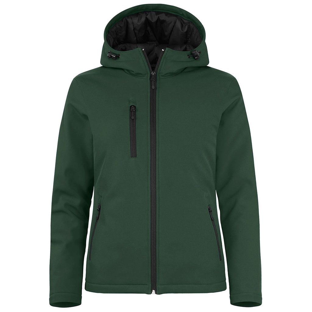 Clique Women's Bottle Green Equinox Insulated Softshell Jacket