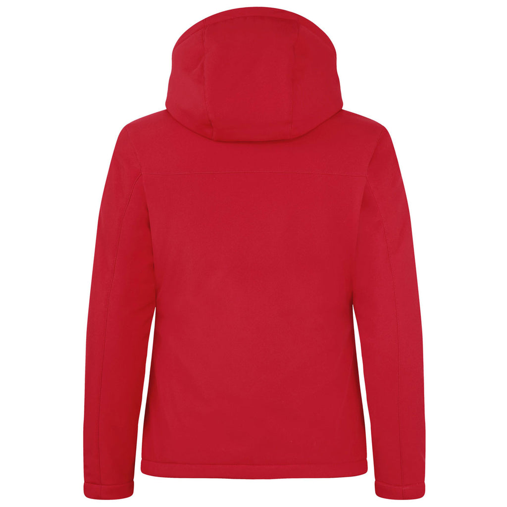 Clique Women's Red Equinox Insulated Softshell Jacket