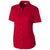 Clique Women's Deep Red Short Sleeve Avesta Stain Resistant Twill