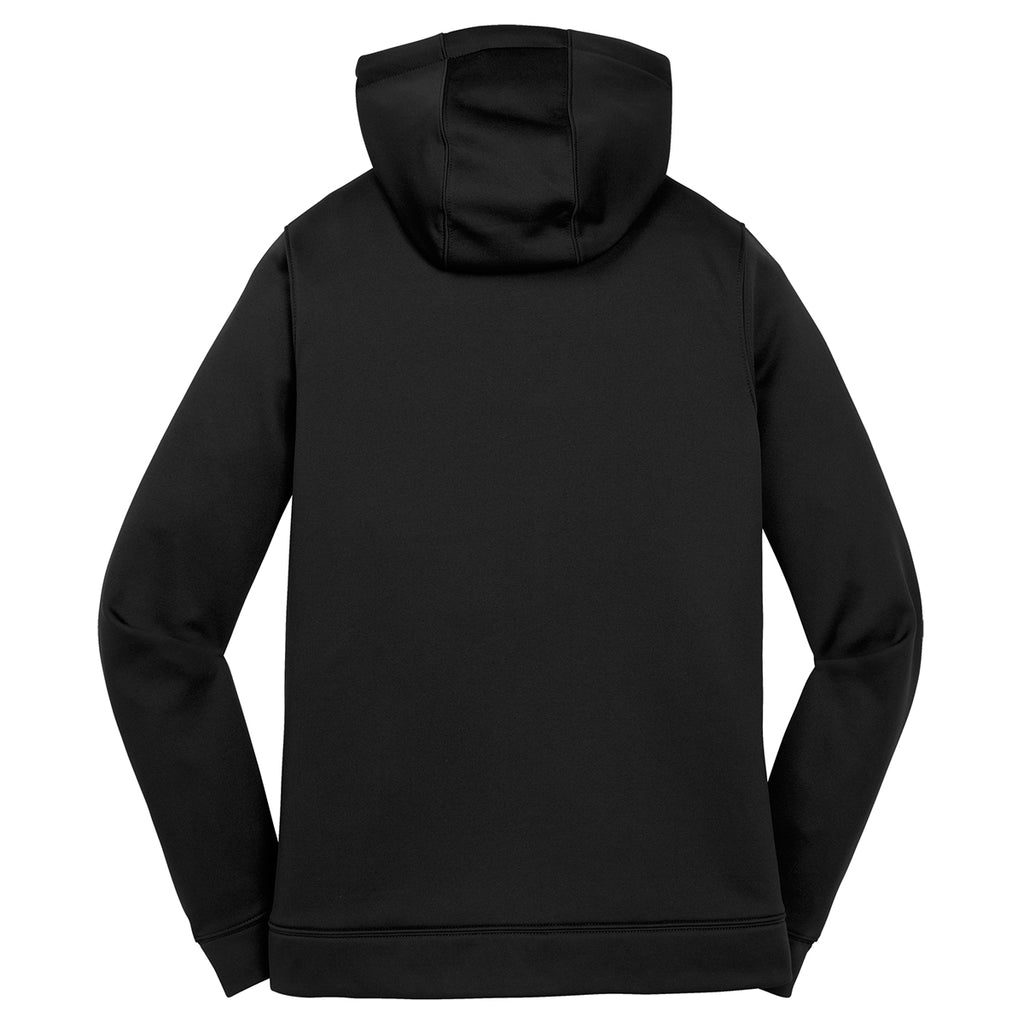 Sport-Tek Women's Black Sport-Wick Fleece Full-Zip Hooded Jacket